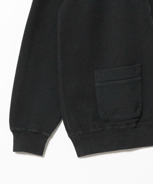 REMI RELIEF（レミレリーフ）の「【別注】REMI RELIEF / Cotton Kanoko Cardigan Solid（カーディガン/ボレロ・メンズ・ブラック系その他4・LARGE/MEDIUM）」の4枚目の写真