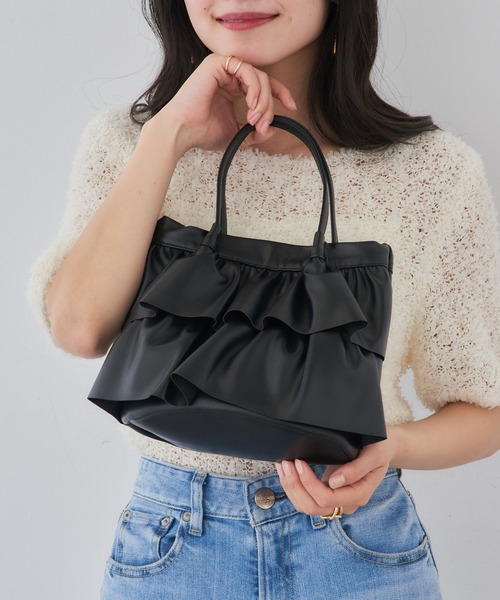 セール】【MAGASIN DE MODE Chou Chou】ラッフルミディトート フリル