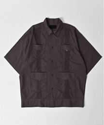 【ADAMPATEK/アダムパテック】overdyed cuban shirt/製品染めキューバシャツ