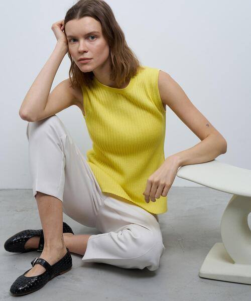 LANVIN en Bleu(ランバンオンブルー)の「カルゼコクーンパンツ(その他パンツ・レディース・ブラック/オフホワイト・38/36)」の12枚目の写真