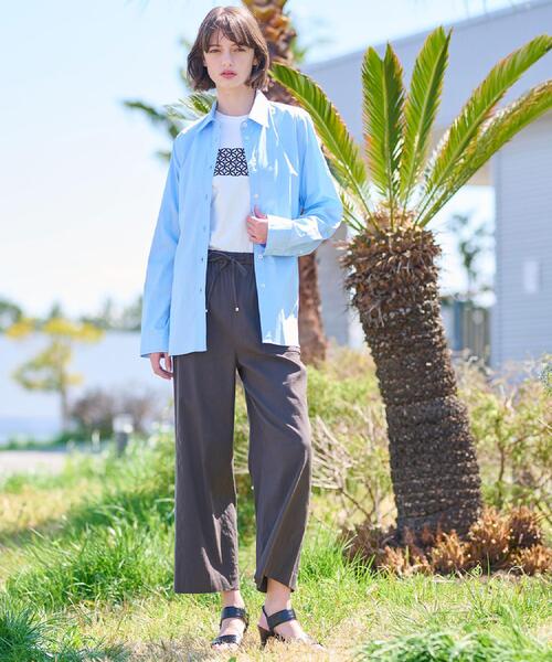 DRESSTERIOR（ドレステリア）の「◆【CLASSY.12月号掲載】オーバーサイズシャツ（シャツ/ブラウス・レディース・サックスブルー/ホワイト・38/36/34）」の20枚目の写真