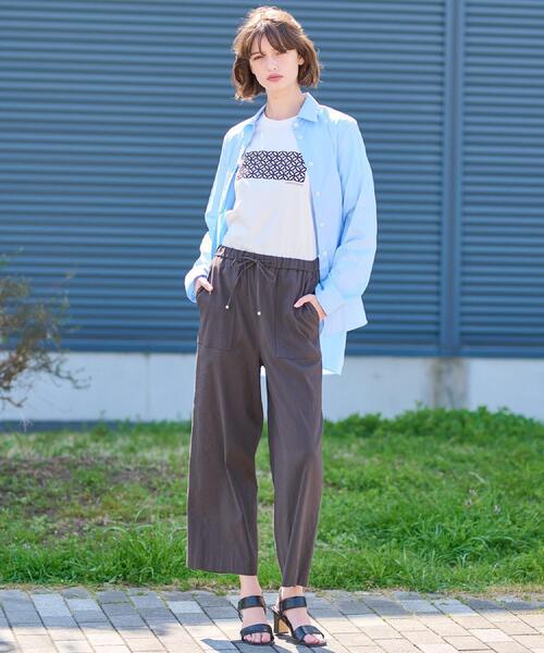 DRESSTERIOR（ドレステリア）の「◆【CLASSY.12月号掲載】オーバーサイズシャツ（シャツ/ブラウス・レディース・サックスブルー/ホワイト・38/36/34）」の19枚目の写真