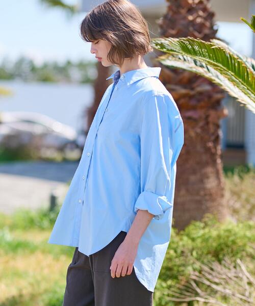 DRESSTERIOR（ドレステリア）の「◆【CLASSY.12月号掲載】オーバーサイズシャツ（シャツ/ブラウス・レディース・サックスブルー/ホワイト・38/36/34）」の10枚目の写真