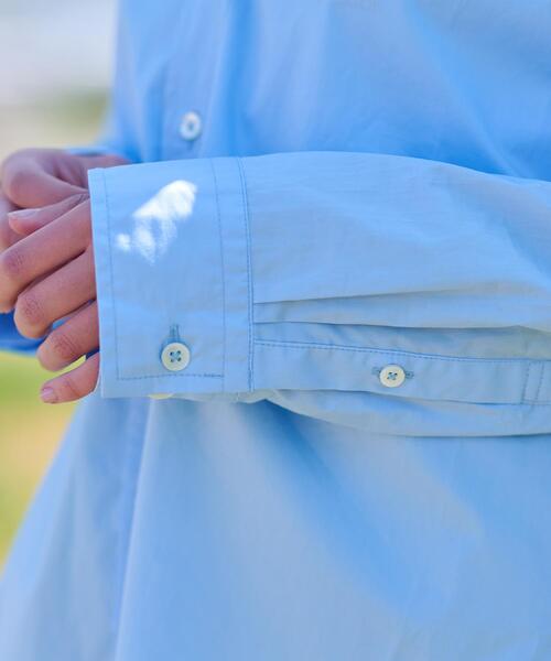 DRESSTERIOR（ドレステリア）の「◆【CLASSY.12月号掲載】オーバーサイズシャツ（シャツ/ブラウス・レディース・サックスブルー/ホワイト・38/36/34）」の8枚目の写真