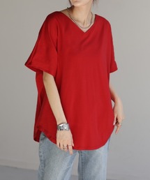 VネックドルマンTシャツ