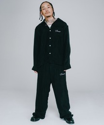 BREATH（ブレス）の「【BREATH / ブレス】SCRIPT LOGO  SATIN PANTS / ブラック [BR25SS-（その他パンツ・メンズ）」