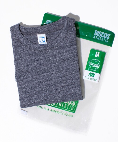 DISCUS ATHLETIC（ディスカス　アスレチック）の「【DISCUS ATHLETIC/ディスカス アスレチック】USA COTTON パックTシャツ（Tシャツ/カットソー・メンズ・ホワイト/ブラック/ネイビー/ライトグレー・L/M/XL）」の20枚目の写真