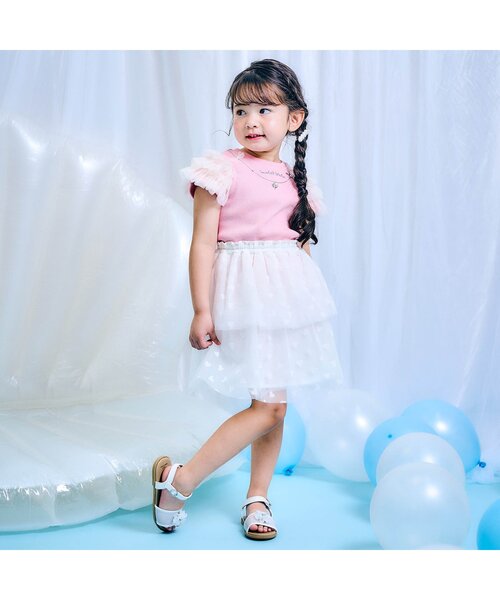 apres les cours（アプレレクール）の「シェルパールヘアクリップ（バレッタ/ヘアクリップ・キッズ・アイボリー/サックスブルー・FREE）」の3枚目の写真