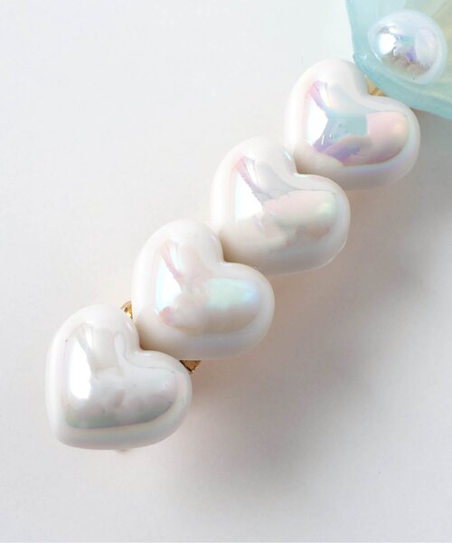 apres les cours（アプレレクール）の「シェルパールヘアクリップ（バレッタ/ヘアクリップ・キッズ・アイボリー/サックスブルー・FREE）」の13枚目の写真