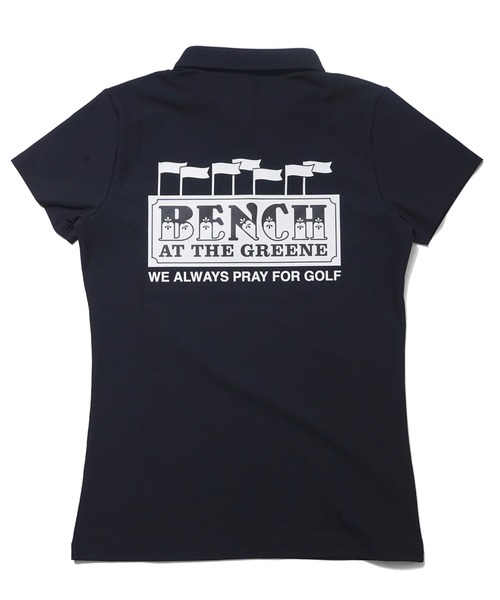 BENCH AT THE GREENE GOLF(ベンチアットザグリーンゴルフ)の「BENCH AT THE GREENE GOLF / レディースゴルフポロシャツ(ポロシャツ・レディース・ホワイト/ブラック/ネイビー・SMALL/MEDIUM)」の5枚目の写真