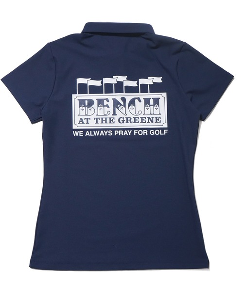 BENCH AT THE GREENE GOLF(ベンチアットザグリーンゴルフ)の「BENCH AT THE GREENE GOLF / レディースゴルフポロシャツ(ポロシャツ・レディース・ホワイト/ブラック/ネイビー・SMALL/MEDIUM)」の6枚目の写真