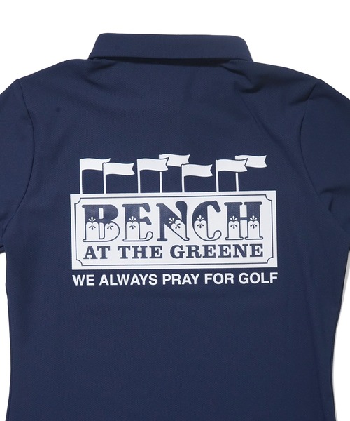 BENCH AT THE GREENE GOLF(ベンチアットザグリーンゴルフ)の「BENCH AT THE GREENE GOLF / レディースゴルフポロシャツ(ポロシャツ・レディース・ホワイト/ブラック/ネイビー・SMALL/MEDIUM)」の15枚目の写真