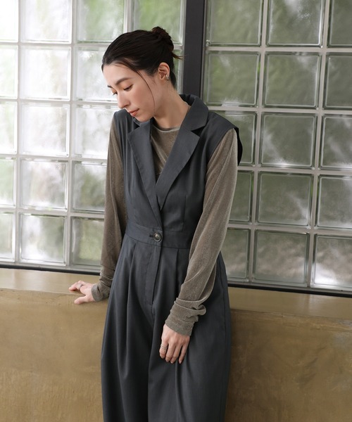 セール】【オケージョン/結婚式】テーラードウエストボタン