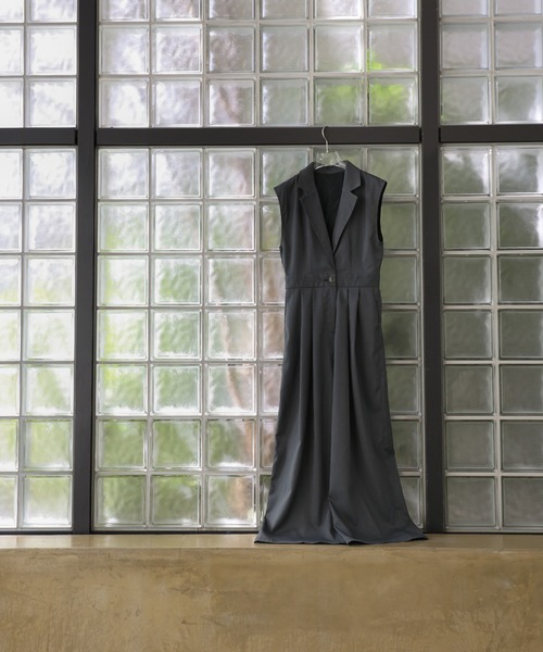 セレクトモカ　オールインワン　ドレス　オケージョン　L 新品タグ付き セール】【オケージョン/結婚式】テーラードウエストボタン