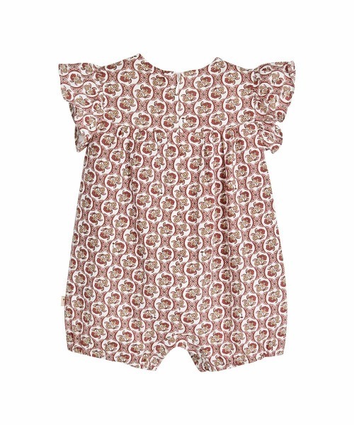 moimoln（モイモルン）の「ロシェフリルカバーオール（ロンパース・キッズ・ピンク・70cm/90cm/80ｃｍ）」の2枚目の写真
