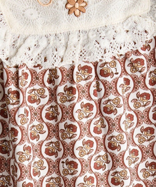 moimoln（モイモルン）の「ロシェフリルカバーオール（ロンパース・キッズ・ピンク・70cm/90cm/80ｃｍ）」の5枚目の写真