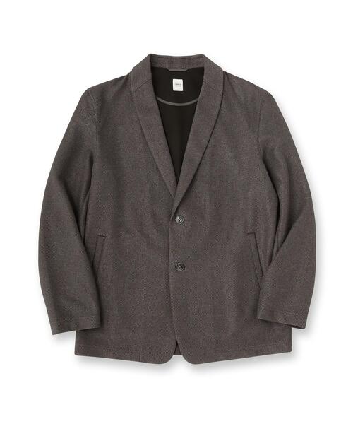 TAKEO KIKUCHI（タケオキクチ）の「【尾州織】後染め ドビーメッシュ ショール羽織り（カーディガン/ボレロ・メンズ・ネイビー/ブラック/グレー・04/03/02/01/05）」の22枚目の写真