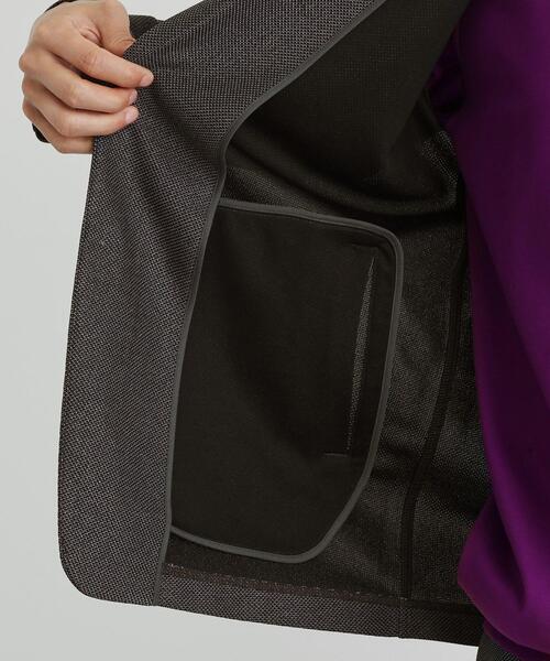 TAKEO KIKUCHI（タケオキクチ）の「【尾州織】後染め ドビーメッシュ ショール羽織り（カーディガン/ボレロ・メンズ・ネイビー/ブラック/グレー・04/03/02/01/05）」の17枚目の写真