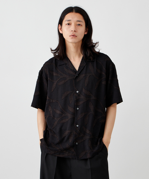 セール】カットジャガード ハーフスリーブシャツ（シャツ