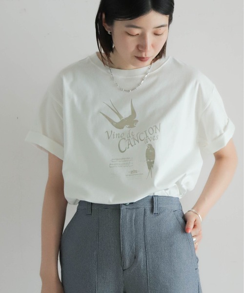 NOMBRE IMPAIR(ノンブルアンペール)の「スワローPT 半袖TEE(Tシャツ/カットソー・レディース・ゴールド/シルバー・FREE)」の21枚目の写真