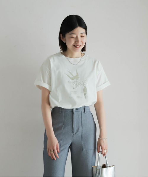 NOMBRE IMPAIR(ノンブルアンペール)の「スワローPT 半袖TEE(Tシャツ/カットソー・レディース・ゴールド/シルバー・FREE)」の17枚目の写真