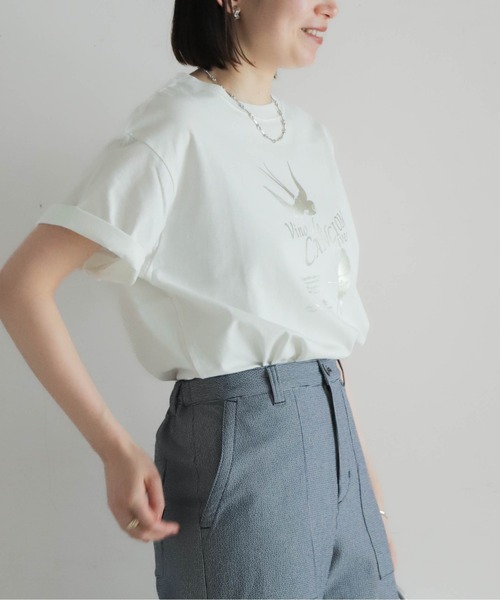 NOMBRE IMPAIR(ノンブルアンペール)の「スワローPT 半袖TEE(Tシャツ/カットソー・レディース・ゴールド/シルバー・FREE)」の18枚目の写真