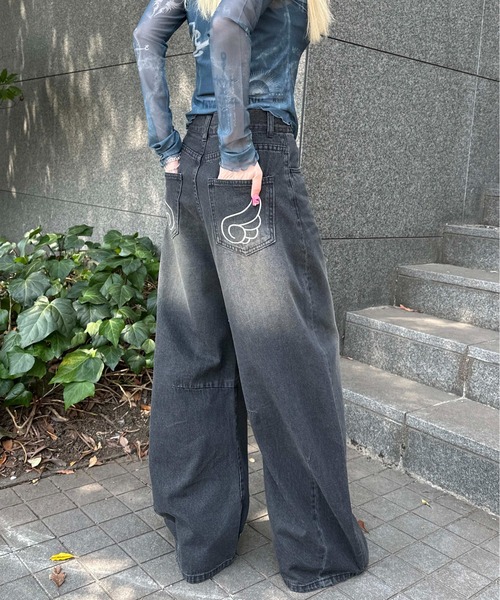 【11/25まで】FANCYCLUB エンジェルビンテージパンツデニム A'GEM/9 × .kom 『 FANCY CLUB/ファンシークラブ』 ANGEL VINTAGE