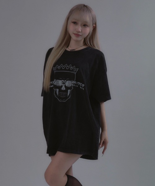 tinkerend(ティンカーエンド)の「【ユニセックス】Assorted designs SS T-shirt / アソートデザイン半袖Tシャツ(Tシャツ/カットソー・レディース・ブラック系その他3/ブラック系その他2/ブラック系その他/ブラック/ブラック系その他6/ブラック系その他4/ブラック系その他7/ブラック系その他5・XL/L/M)」の1枚目の写真