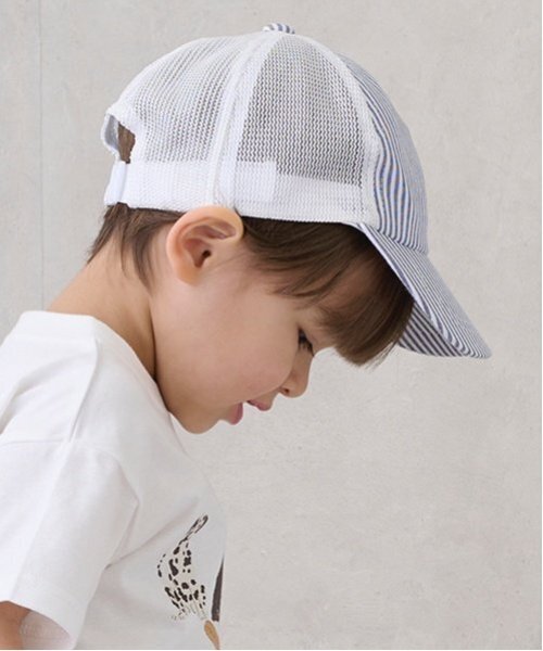 petit main(プティマイン)の「【GOODPRICE】メッシュキャップ(キャップ・キッズ・グリーン/ラベンダー/ホワイト系/ライトピンク/ブルー/ネイビー・52cm/54cm/50cm)」の10枚目の写真