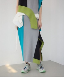 PLUS（プラス）の「【PLUS】パネルドレープマーメイドスカート（スカート）」