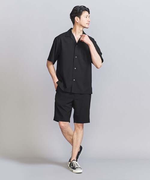 BEAUTY&YOUTH UNITED ARROWS(ビューティーアンドユースユナイテッドアローズ)の「【WEB限定 WARDROBE SMART】 Reflax スリム ショートパンツ(スラックス・メンズ・ブラック/ロイヤルブルー/ダークグレー・S/M/XL/L)」の7枚目の写真