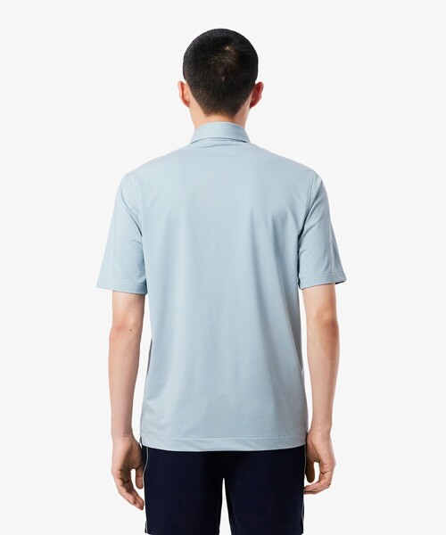 LACOSTE(ラコステ)の「消臭・速乾・UVカット ストレッチ マイクロチェックボタンダウンポロシャツ(ポロシャツ・メンズ・グレイッシュブルー/ブラック/サックスブルー・3/4/5/6)」の18枚目の写真