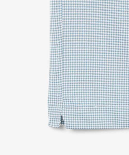 LACOSTE(ラコステ)の「消臭・速乾・UVカット ストレッチ マイクロチェックボタンダウンポロシャツ(ポロシャツ・メンズ・グレイッシュブルー/ブラック/サックスブルー・3/4/5/6)」の20枚目の写真