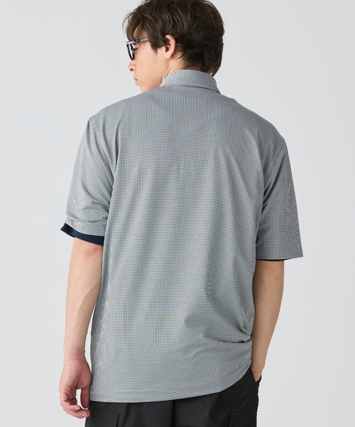 LACOSTE(ラコステ)の「消臭・速乾・UVカット ストレッチ マイクロチェックボタンダウンポロシャツ(ポロシャツ・メンズ・グレイッシュブルー/ブラック/サックスブルー・3/4/5/6)」の22枚目の写真