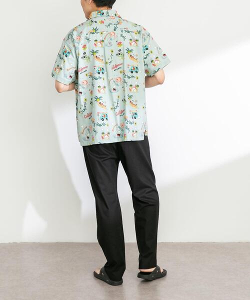 URBAN RESEARCH Sonny Label(アーバンリサーチサニーレーベル)の「アロハシャツ by Monkey Studio(シャツ/ブラウス・メンズ・オフホワイト/ネイビー/グリーン・MEDIUM/LARGE)」の12枚目の写真