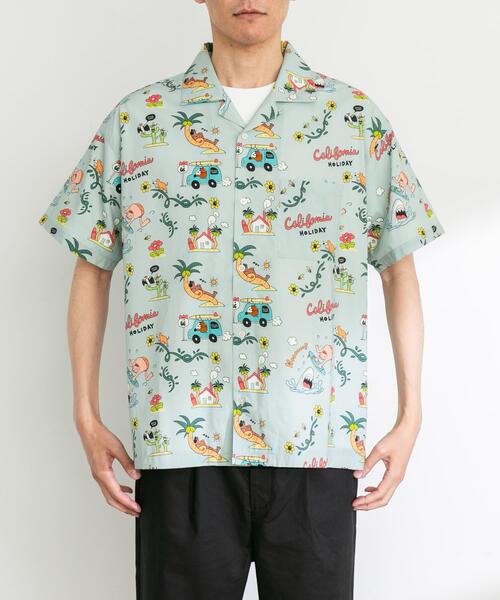URBAN RESEARCH Sonny Label(アーバンリサーチサニーレーベル)の「アロハシャツ by Monkey Studio(シャツ/ブラウス・メンズ・オフホワイト/ネイビー/グリーン・MEDIUM/LARGE)」の15枚目の写真