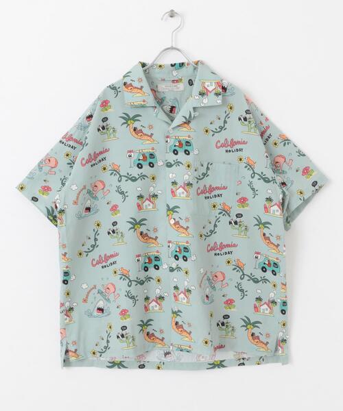 URBAN RESEARCH Sonny Label(アーバンリサーチサニーレーベル)の「アロハシャツ by Monkey Studio(シャツ/ブラウス・メンズ・オフホワイト/ネイビー/グリーン・MEDIUM/LARGE)」の17枚目の写真