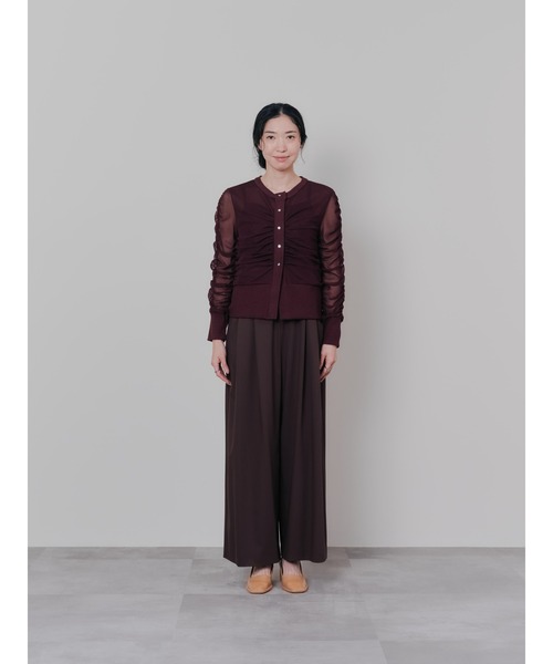 DOLLUPOOPS（ドールアップウップス）の「チュールギャザーカーディガン（カーディガン/ボレロ・レディース・ブルーグレー/ブラック/ボルドー・38）」の18枚目の写真