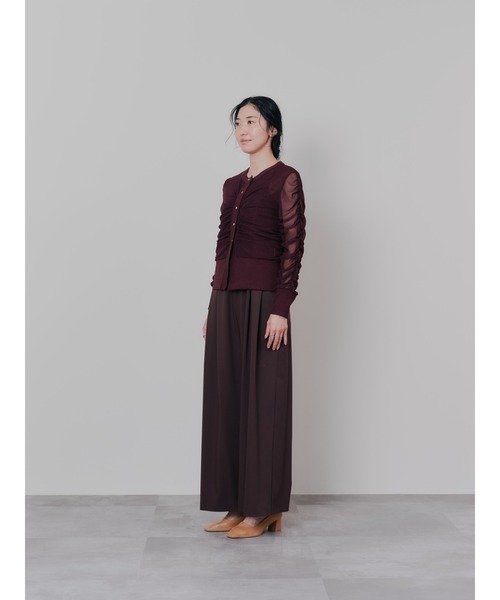 DOLLUPOOPS（ドールアップウップス）の「チュールギャザーカーディガン（カーディガン/ボレロ・レディース・ブルーグレー/ブラック/ボルドー・38）」の19枚目の写真