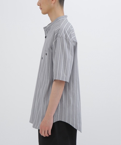 トップス MHL END ON END STRIPE COTTON SHIRT セール】END ON END STRIPE COTTON（シャツ/ブラウス）｜MHL
