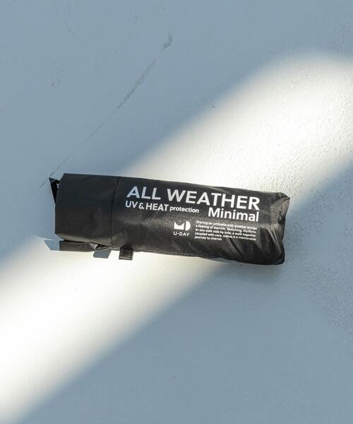 SMELLY（スメリー）の「『晴雨兼用』because　ユニセックス オールウェザーミニマル（長傘・レディース・グレー/ブラック・FREE）」の2枚目の写真