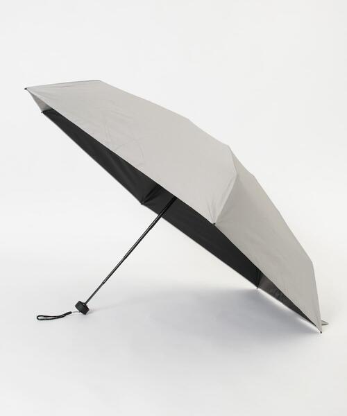 SMELLY（スメリー）の「『晴雨兼用』because　ユニセックス オールウェザーミニマル（長傘・レディース・グレー/ブラック・FREE）」の3枚目の写真