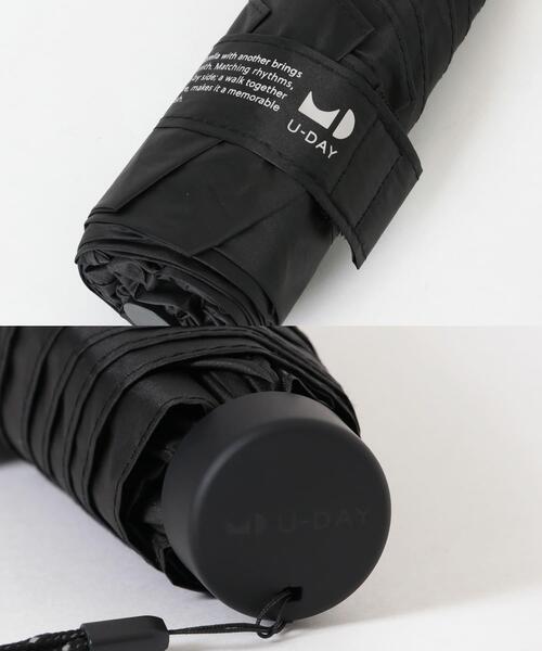 SMELLY（スメリー）の「『晴雨兼用』because　ユニセックス オールウェザーミニマル（長傘・レディース・グレー/ブラック・FREE）」の13枚目の写真