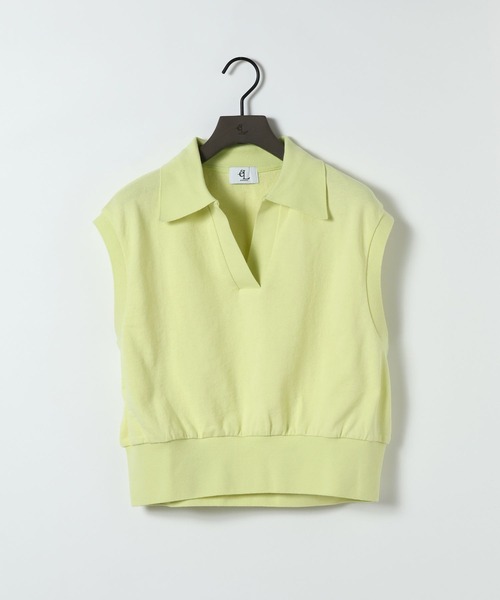 eL(エル)の「【eL】Compact Polo NS/329530(Tシャツ/カットソー・レディース・オフホワイト/レッド/ネイビー/ホワイト系その他/ライム・FREE)」の3枚目の写真
