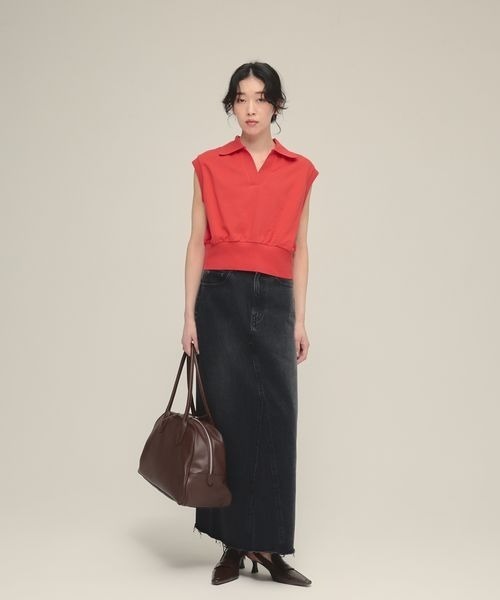 eL（エル）の「【eL】Compact Polo NS/329530（Tシャツ/カットソー・レディース・オフホワイト/レッド/ネイビー・FREE）」の20枚目の写真