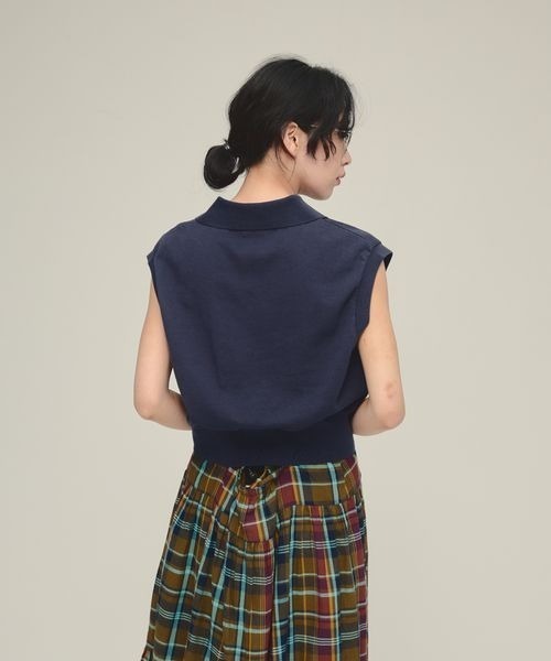 eL（エル）の「【eL】Compact Polo NS/329530（Tシャツ/カットソー・レディース・オフホワイト/レッド/ネイビー・FREE）」の17枚目の写真