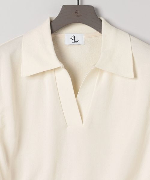 eL（エル）の「【eL】Compact Polo NS/329530（Tシャツ/カットソー・レディース・オフホワイト/レッド/ネイビー・FREE）」の9枚目の写真