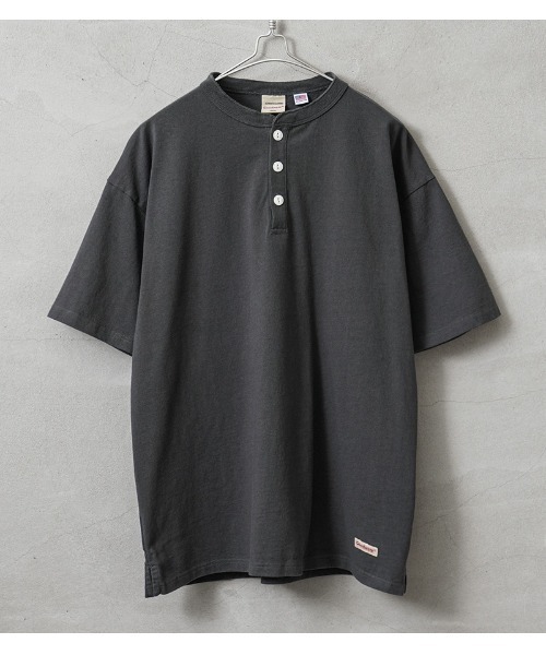 WAIPER.inc（ワイパーインク）の「Goodwear グッドウェア 2W7-15201 USAコットン S/S ヘンリーネック Tシャツ BIG（Tシャツ/カットソー・メンズ・ホワイト/グレー系その他/チャコールグレー/杢グレー/ブラック/ネイビー/ブルー系その他・M/S/L/XL）」の5枚目の写真