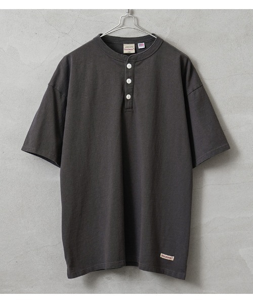 WAIPER.inc（ワイパーインク）の「Goodwear グッドウェア 2W7-15201 USAコットン S/S ヘンリーネック Tシャツ BIG（Tシャツ/カットソー・メンズ・ホワイト/グレー系その他/チャコールグレー/杢グレー/ブラック/ネイビー/ブルー系その他・M/S/L/XL）」の3枚目の写真