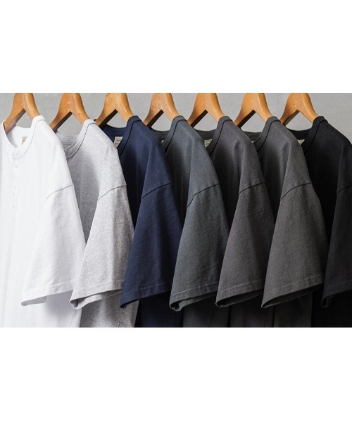WAIPER.inc（ワイパーインク）の「Goodwear グッドウェア 2W7-15201 USAコットン S/S ヘンリーネック Tシャツ BIG（Tシャツ/カットソー・メンズ・ホワイト/グレー系その他/チャコールグレー/杢グレー/ブラック/ネイビー/ブルー系その他・M/S/L/XL）」の9枚目の写真